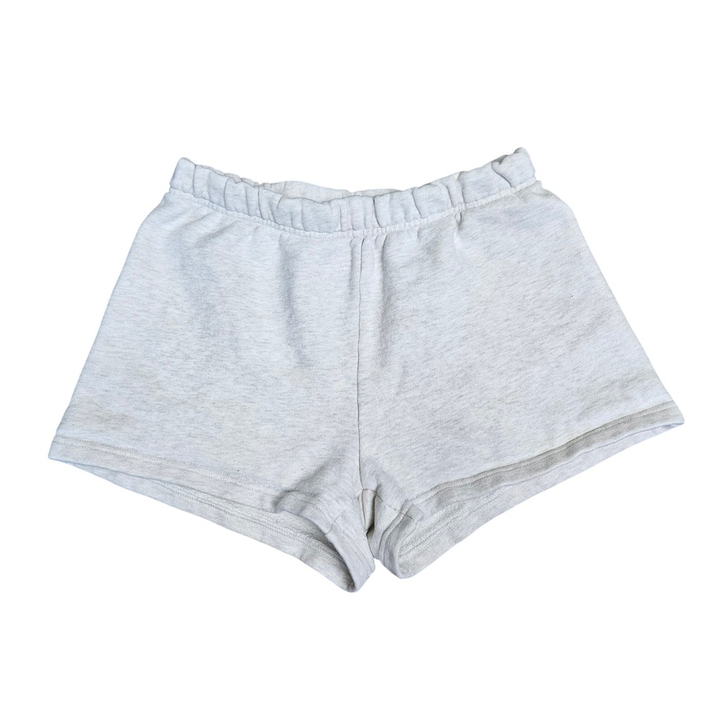 TNA Aritzia Cozy Perfect Fleece Shorts Light Gray Womens XS